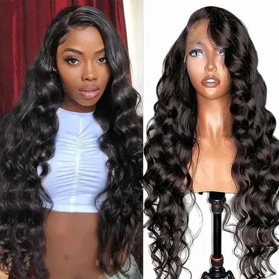 10a 360 full lace body wave 13x4 mink virgin natural full cuticle aligned unprocessed brazilian 100% human hair lace front wig