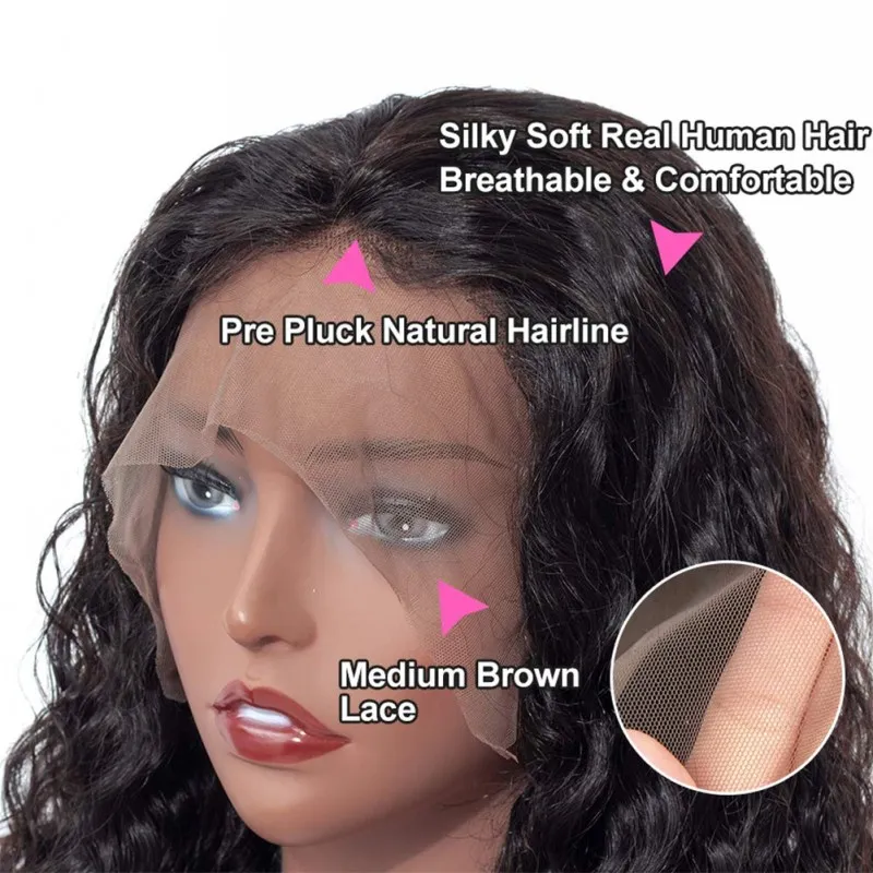 10a 360 full lace body wave 13x4 mink virgin natural full cuticle aligned unprocessed brazilian 100% human hair lace front wig