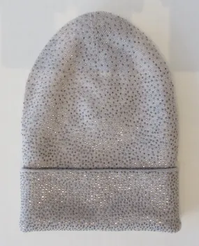 20H09 -Regina Light Grey Alumino Silver Crystal Hat