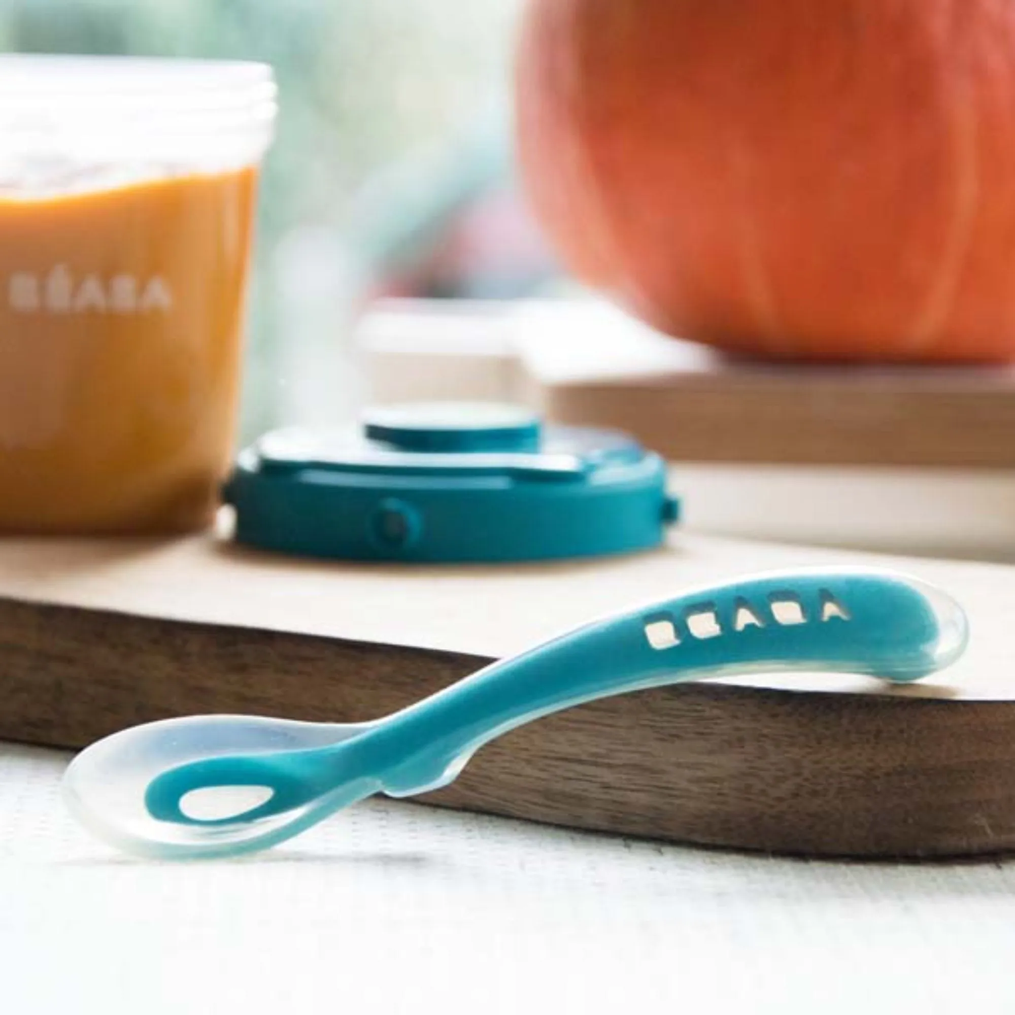 2nd Stage Soft Silicone Spoon - Windy Blue