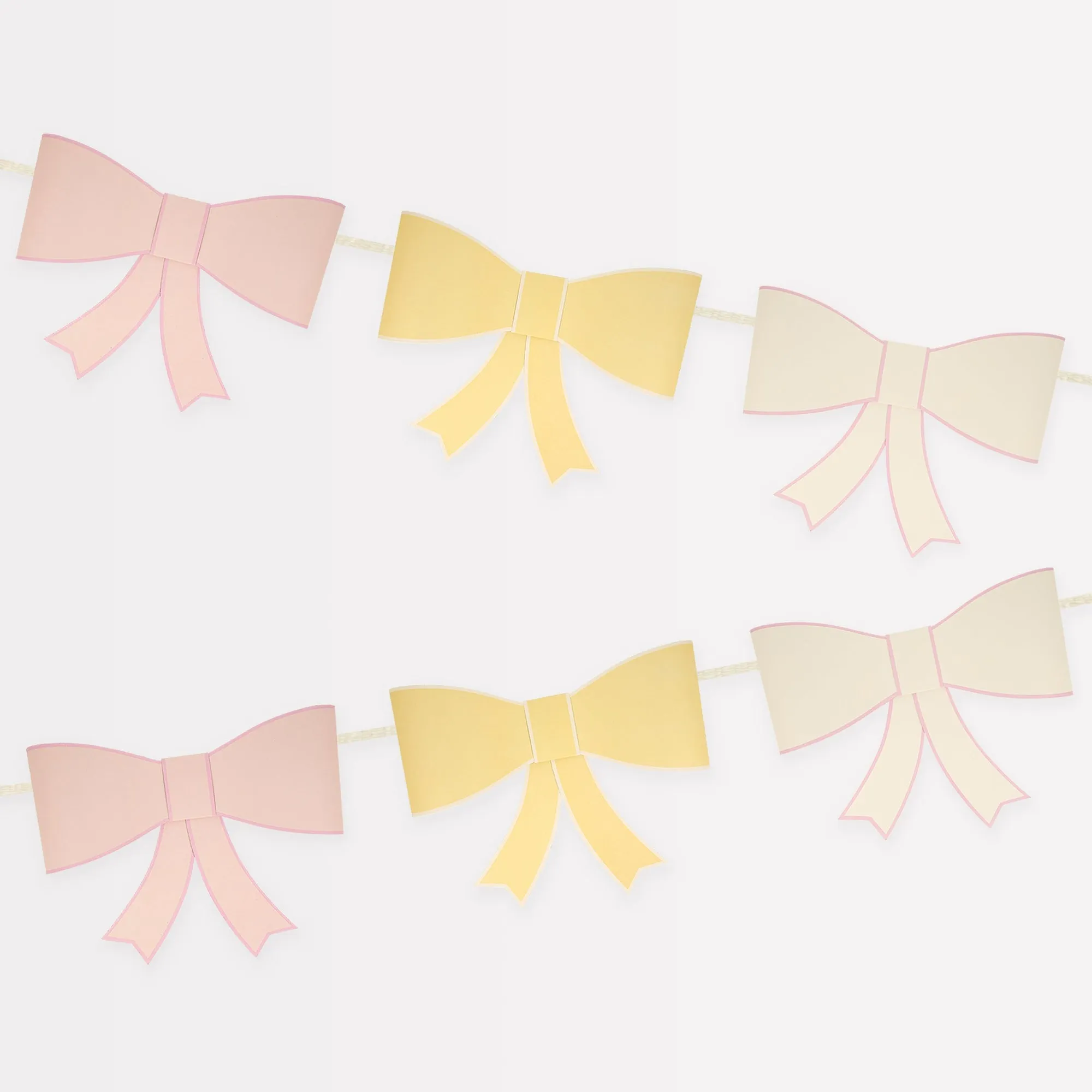 3D Paper Bow Garland, 96 Inches, 1 Count