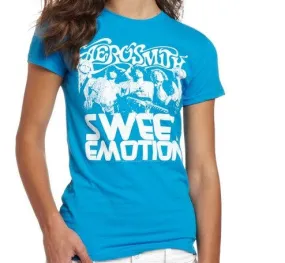 Aerosmith Sweet Emotion Soft Blue T-Shirt