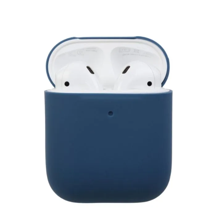 Airpods 1/2 Soft Silicone Case - Blue