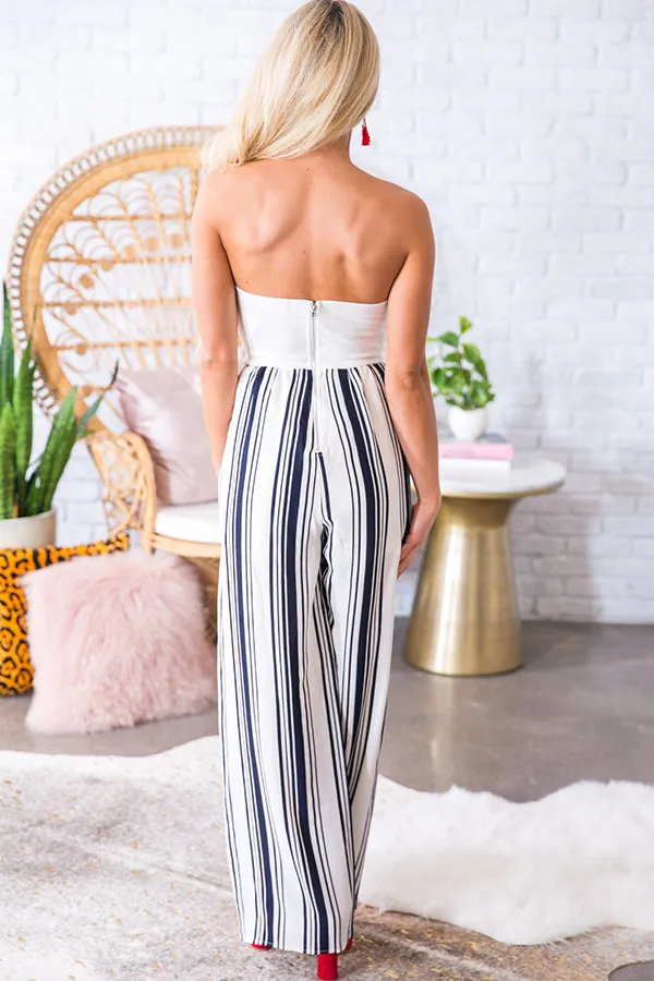 All Lined Up Jumpsuit