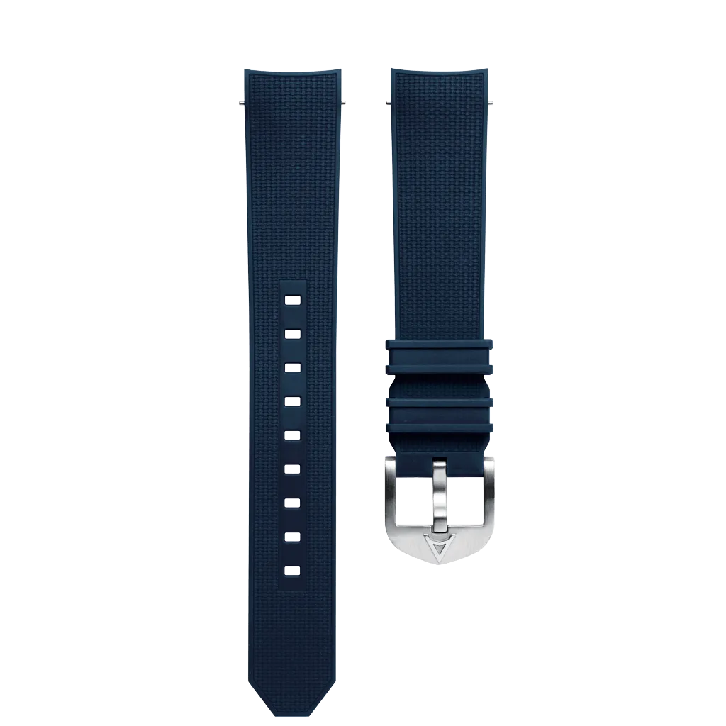 Aqua Compressor Navy Rubber Strap