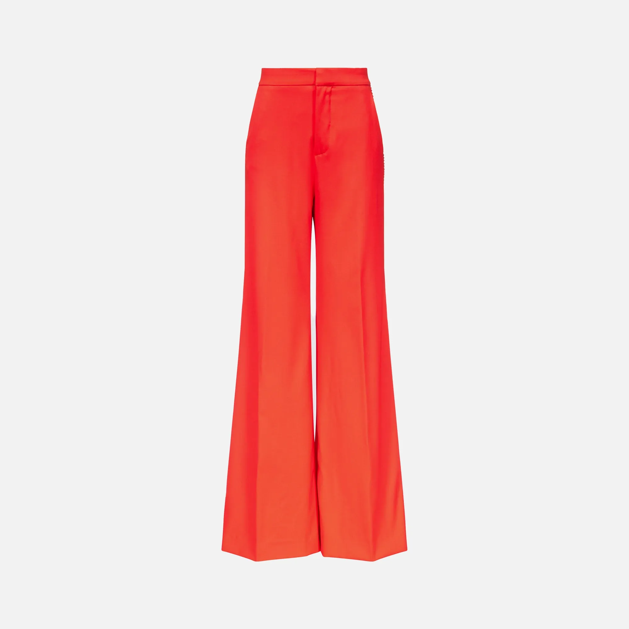 Area Crystal Embellished Trouser - Scarlet