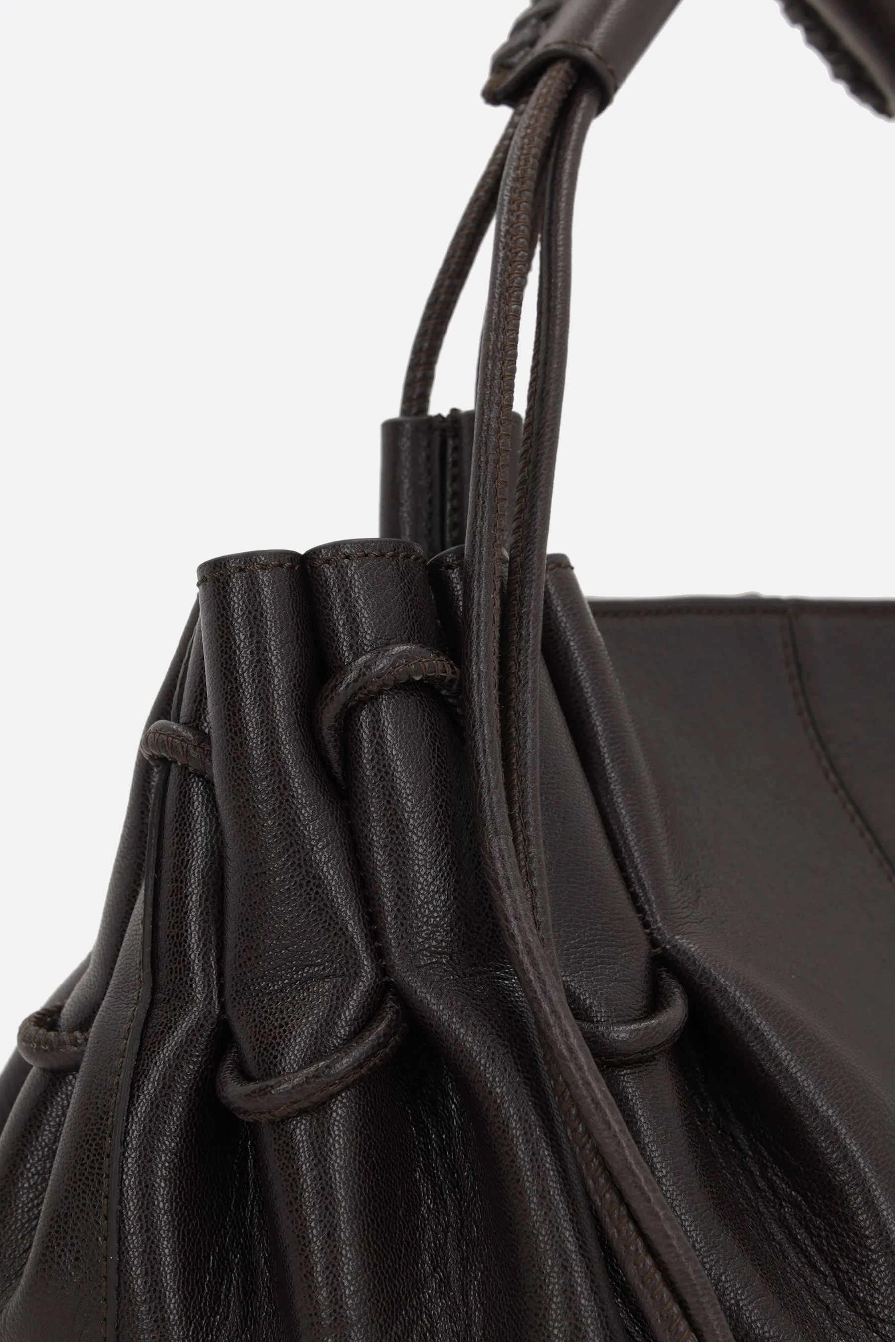 Arta shoulder bag in shiny leather