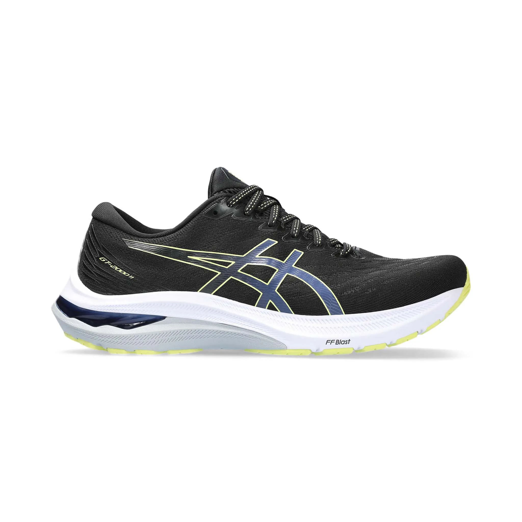 Asics | Men's GT-2000 11 Running Shoes - Black/Glow Yellow