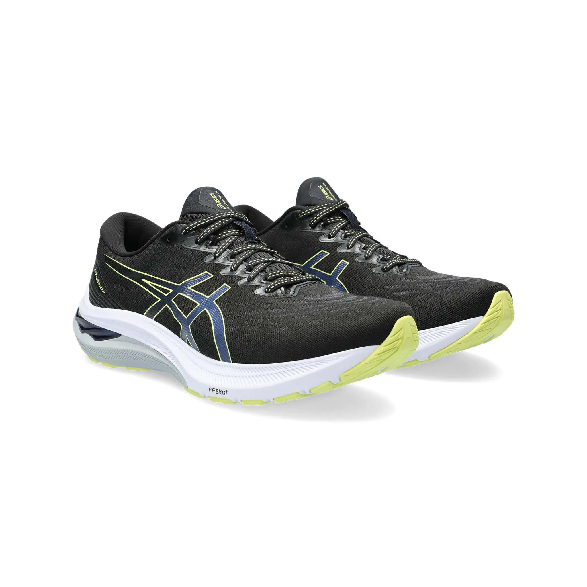 Asics | Men's GT-2000 11 Running Shoes - Black/Glow Yellow