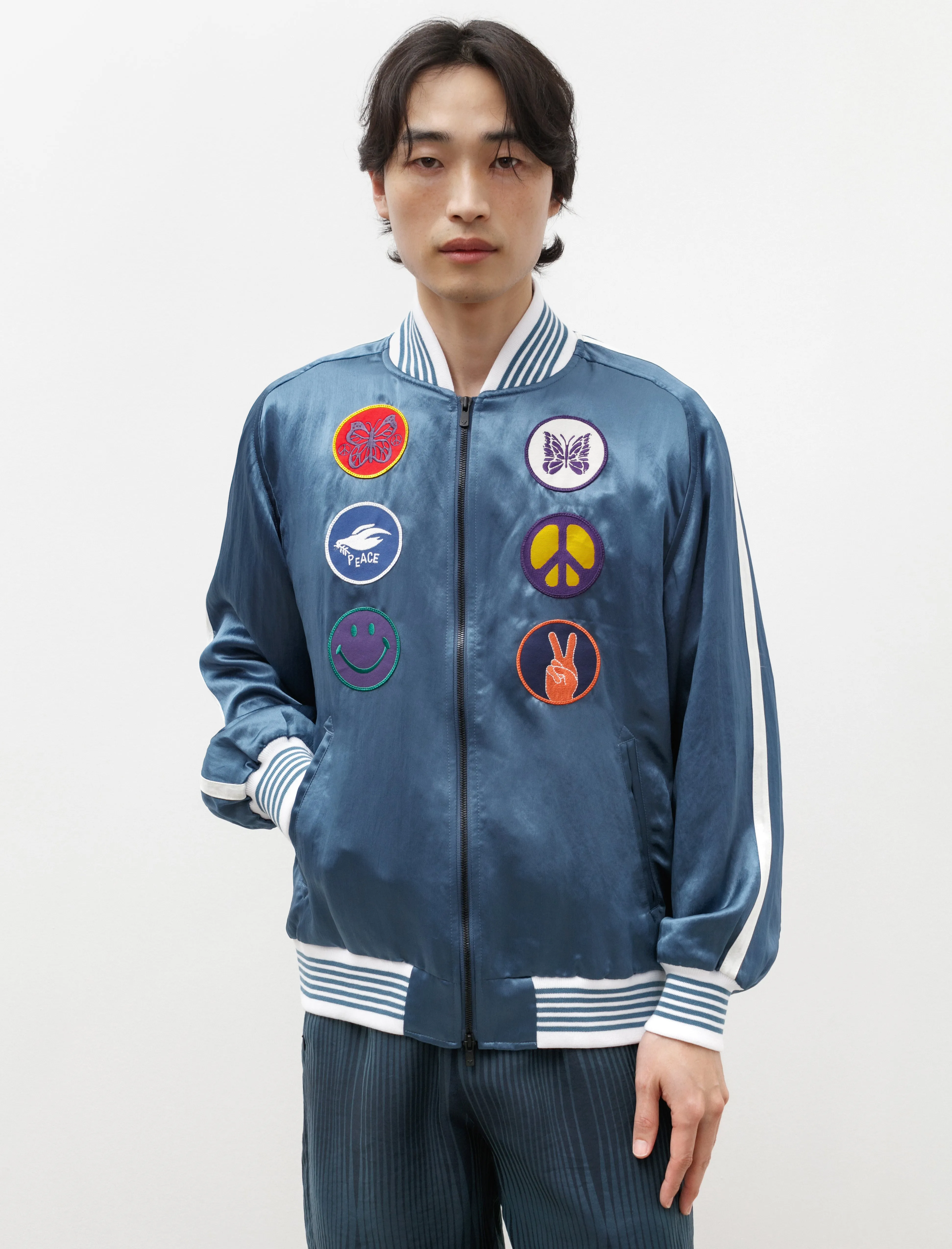 Award Jacket Sateen Blue