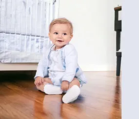 Baby Blue Cotton Bloomer Set