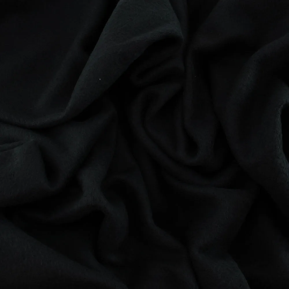 Black Solid Organic Fleece