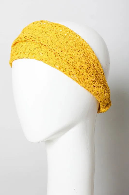 Bohemian Lace Stretch Headwrap