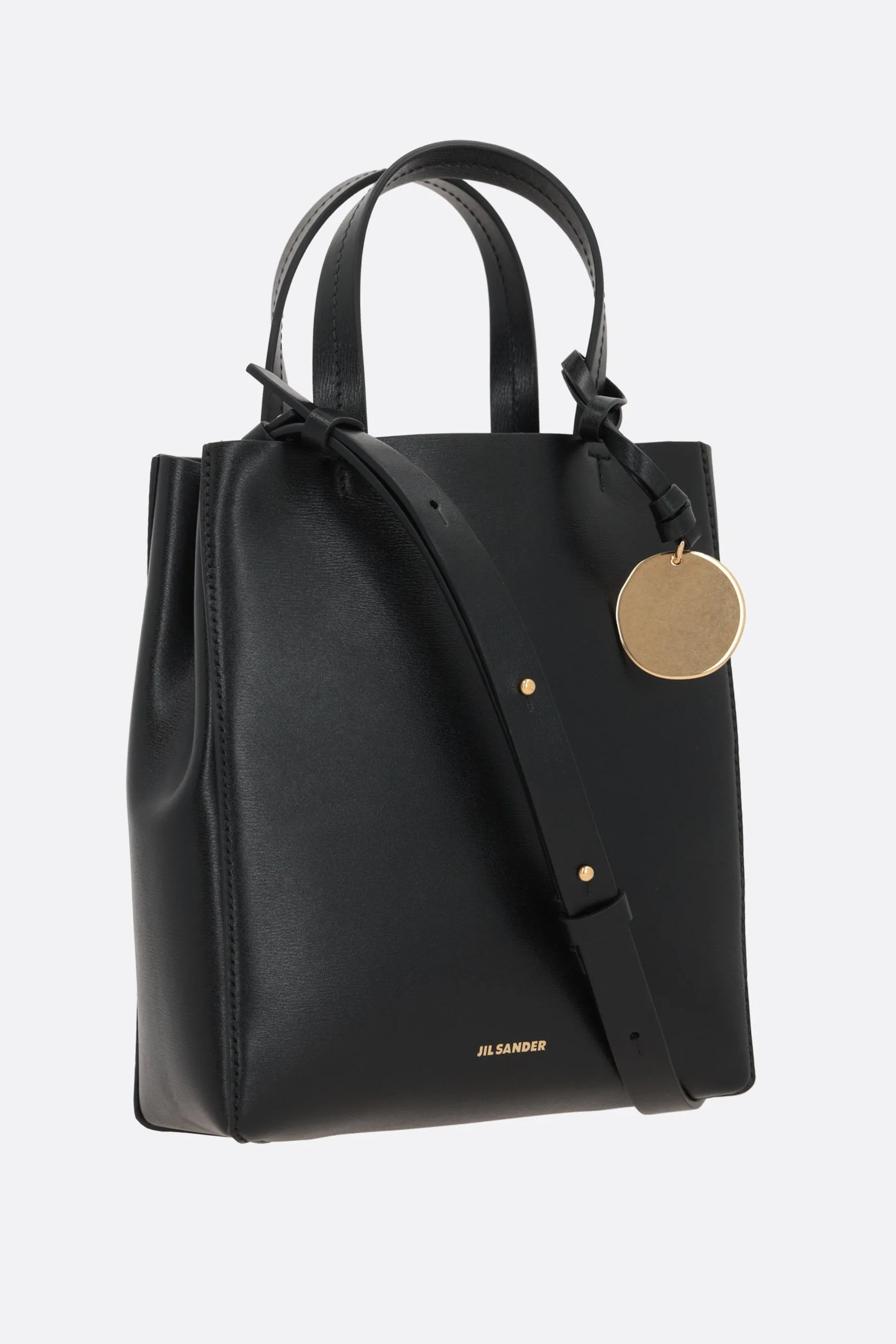 Bond mini shiny leather tote bag