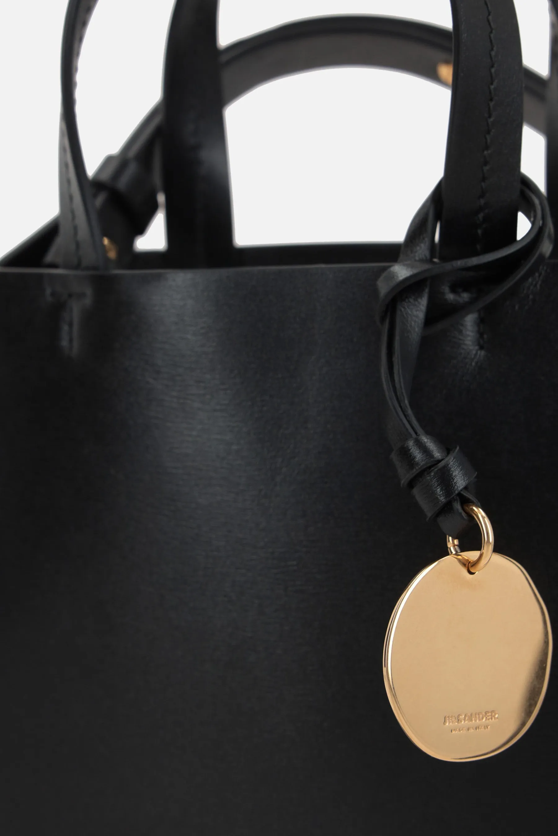 Bond mini shiny leather tote bag