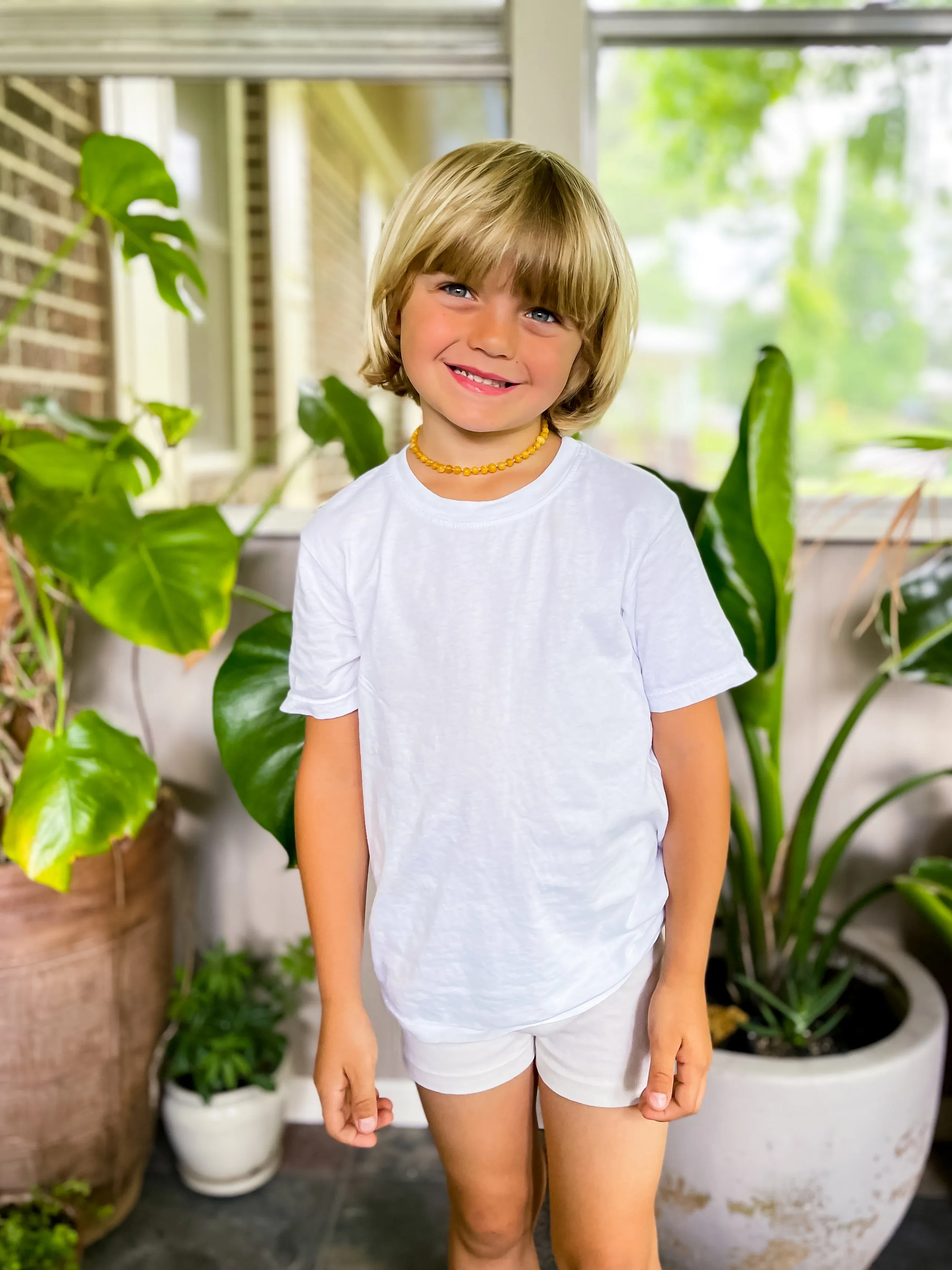 Boys Soft Cotton Boxer Brief | White