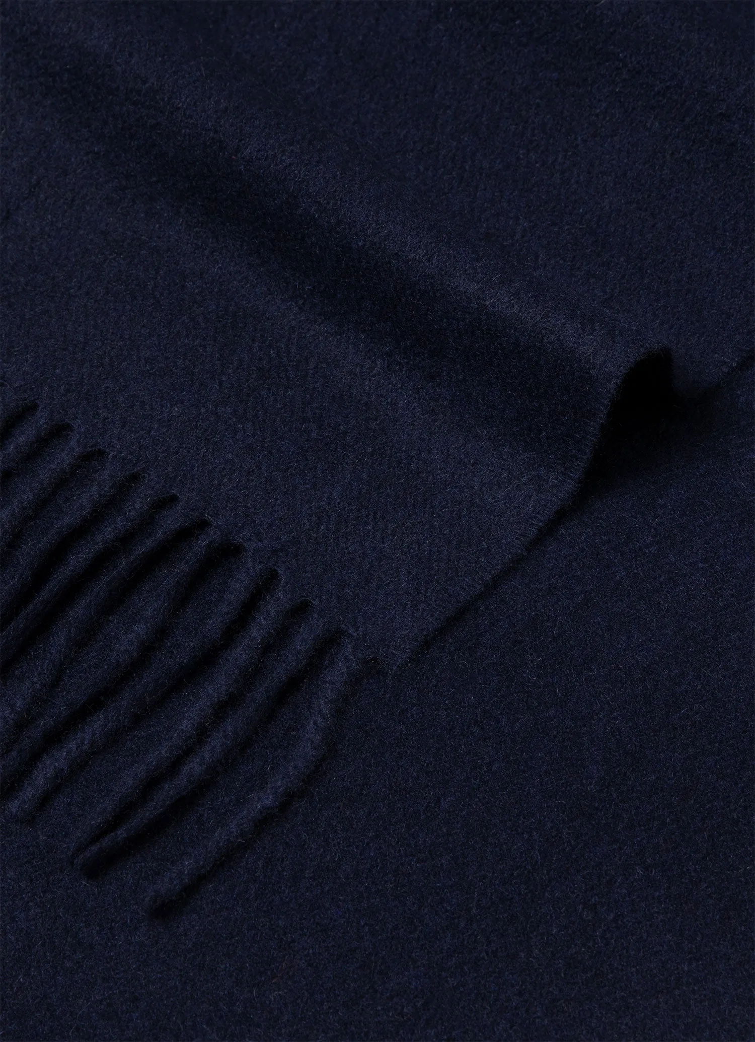 Cashmere Woven Scarf in Navy