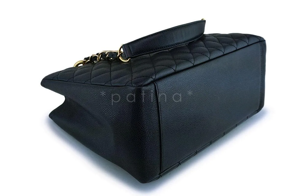 Chanel Black Caviar Grand Shopper Tote GST Bag GHW