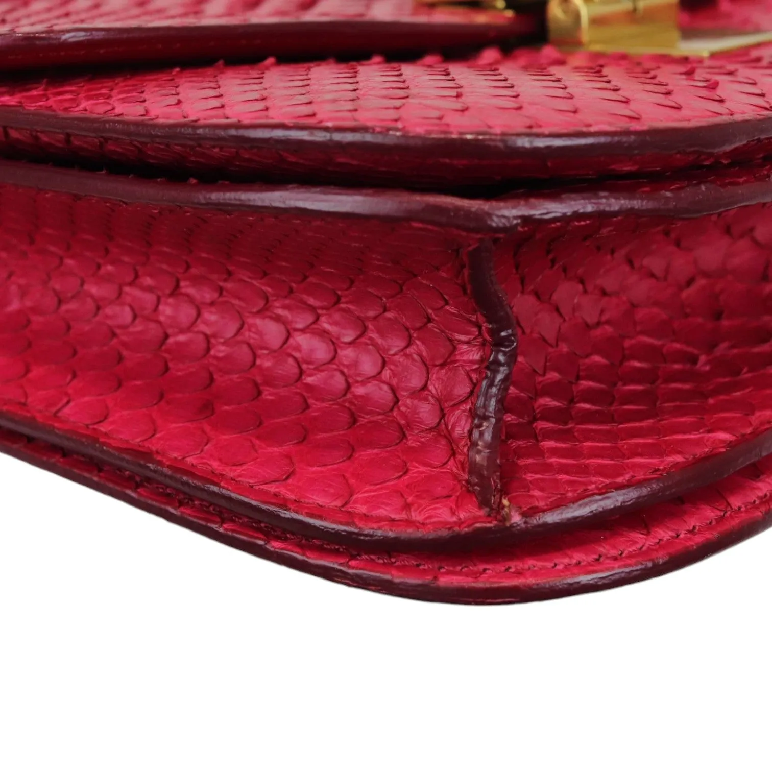 Classic Box Flap Medium Python Red GHW