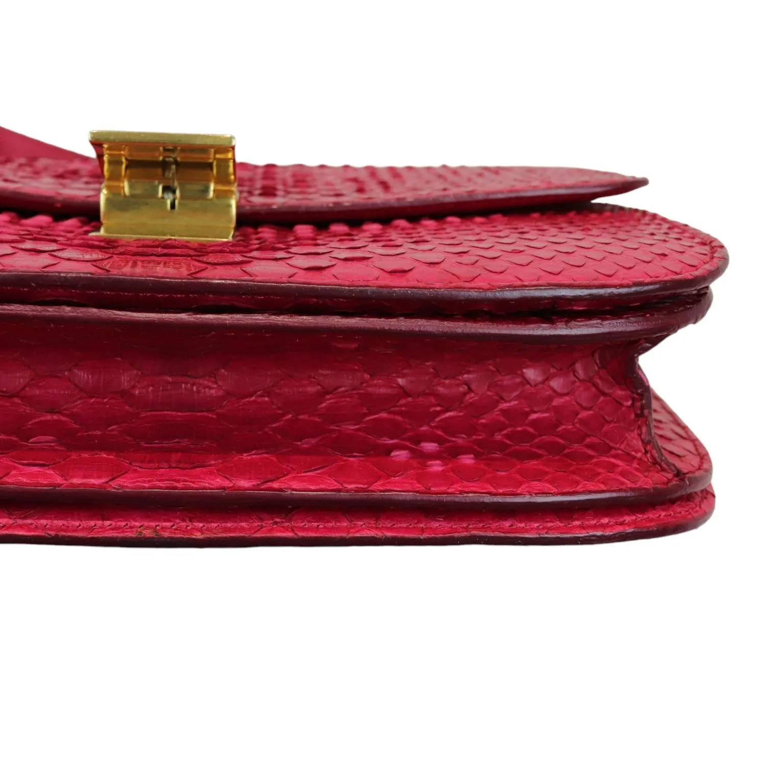 Classic Box Flap Medium Python Red GHW