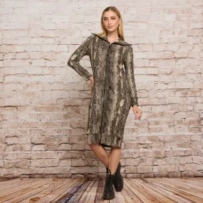 Connie Dress Taupe Snake