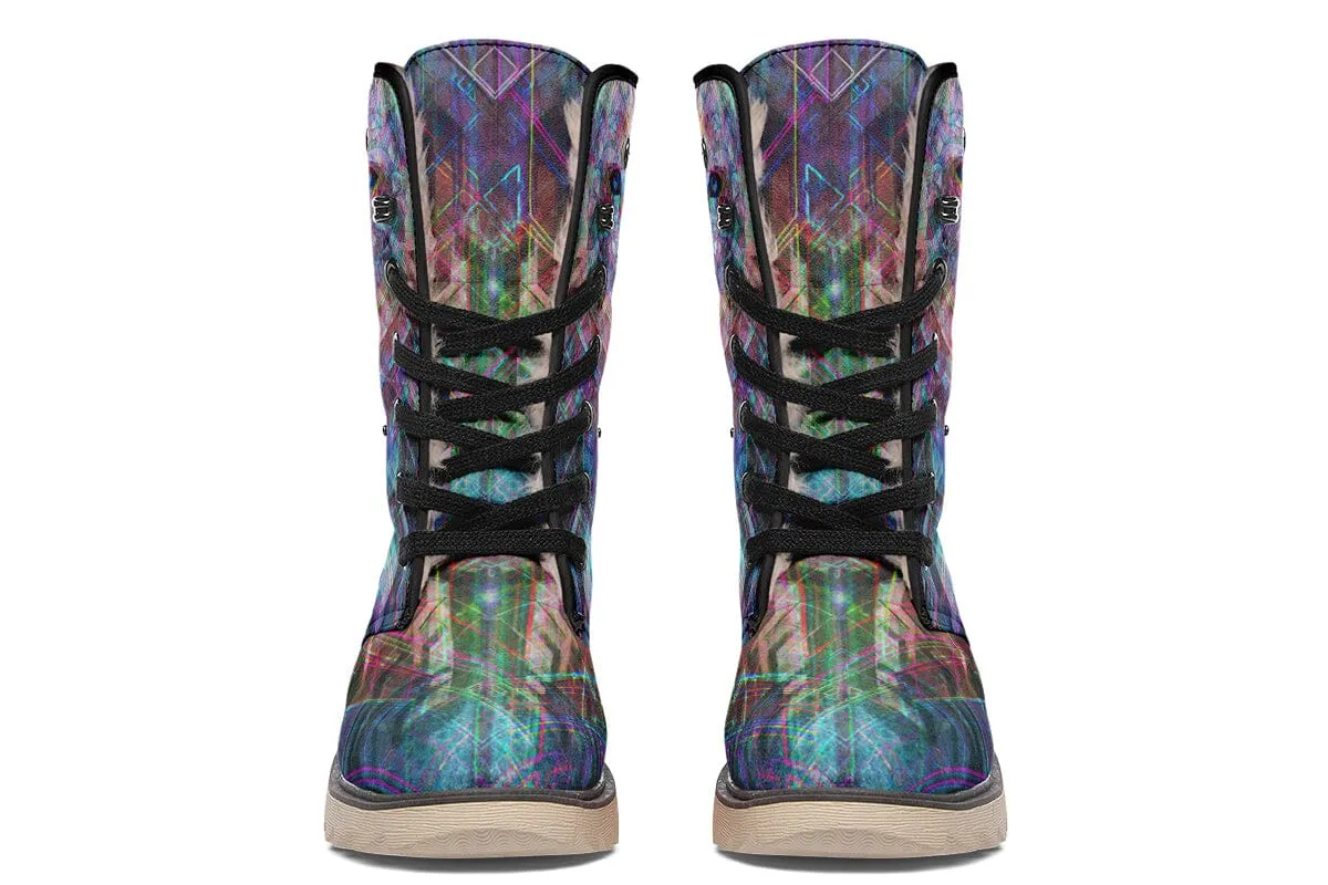 Crystal Lion Moon Boots