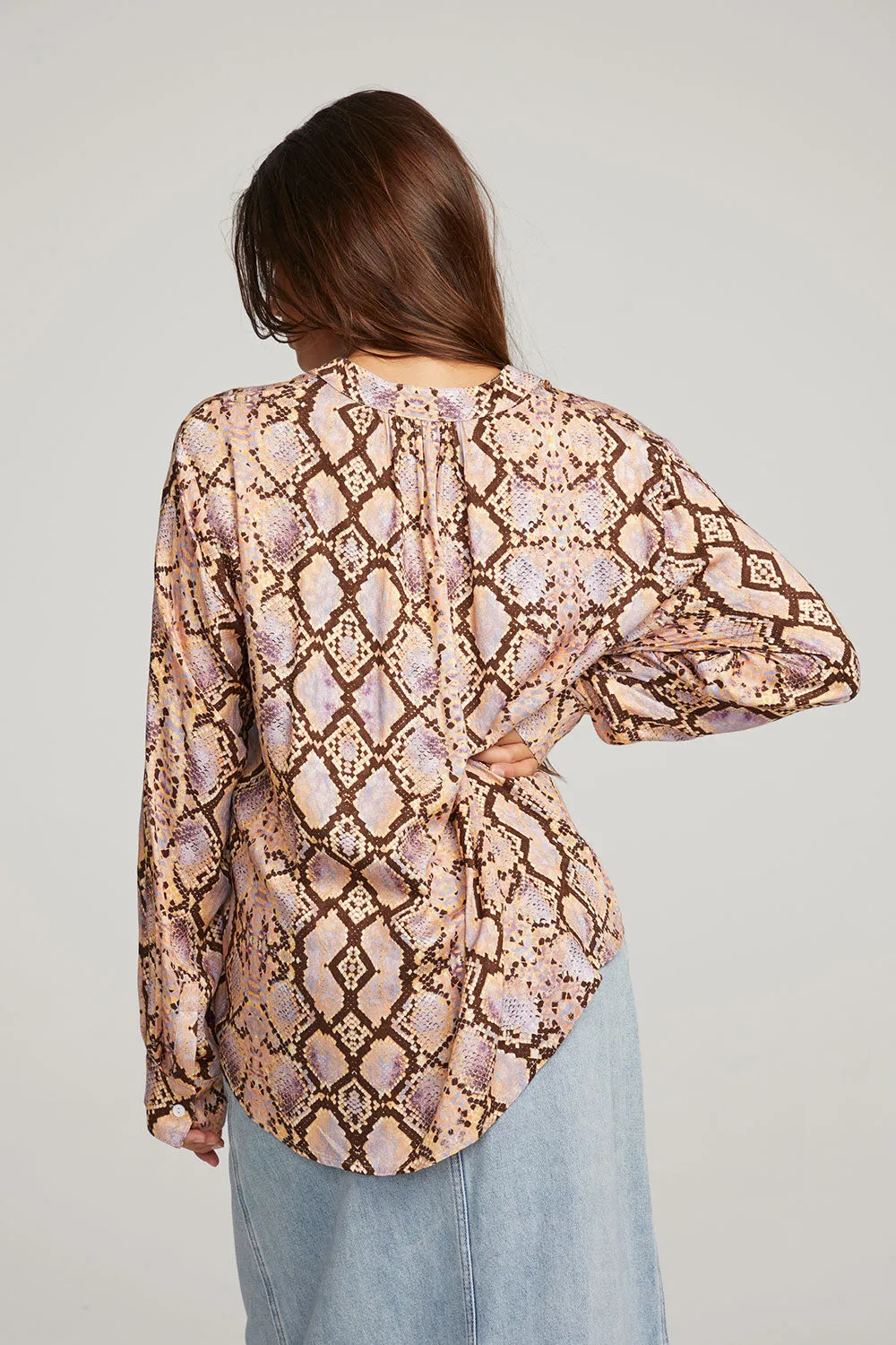 Denver Python Print Blouse