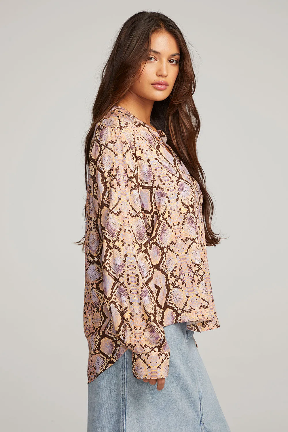 Denver Python Print Blouse