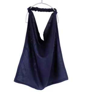 Elastic back Niqab - Navy Blue