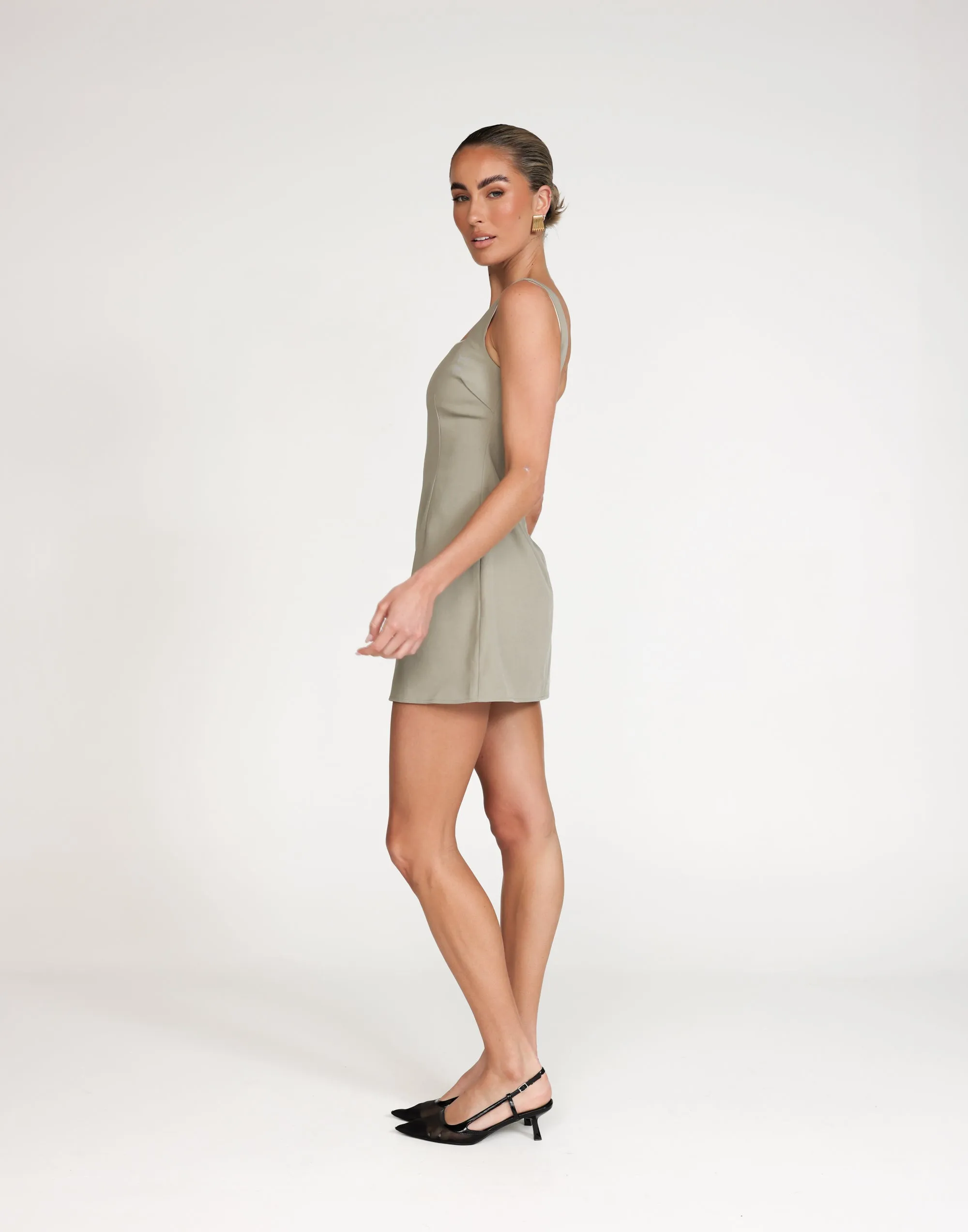 Eliya Mini Dress (Seagrass)