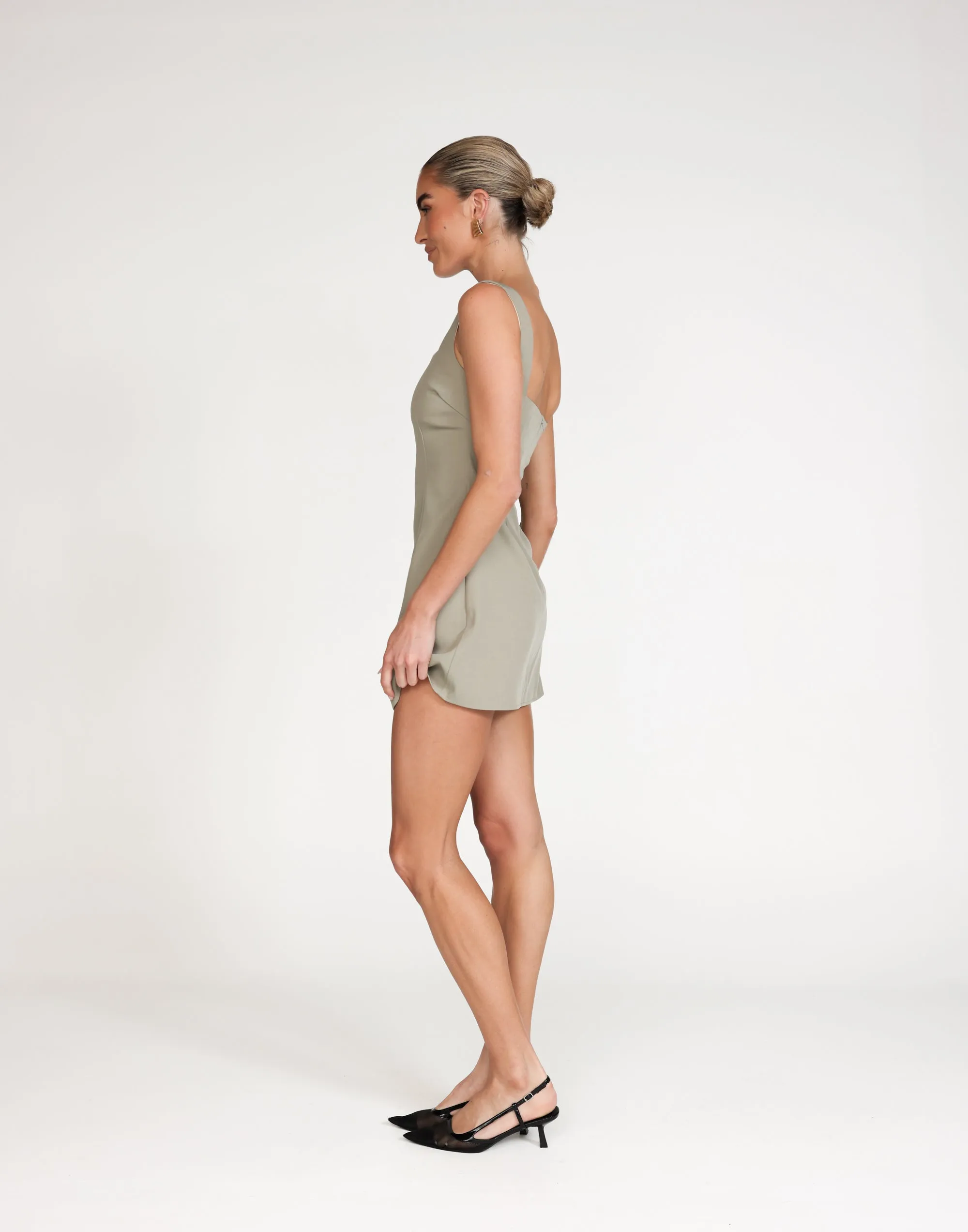 Eliya Mini Dress (Seagrass)