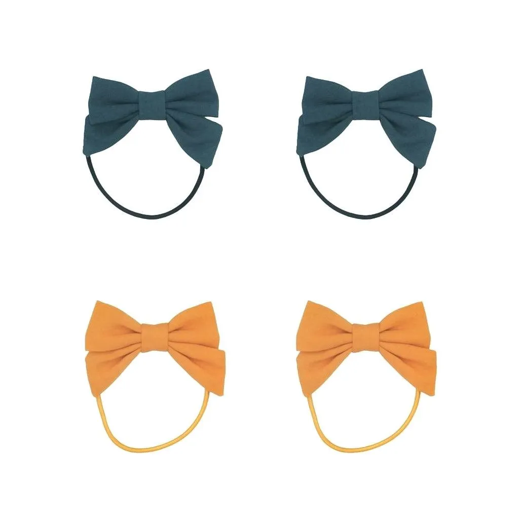 Fable Bow Ponies set of 4 - Tuscany Desert Teal