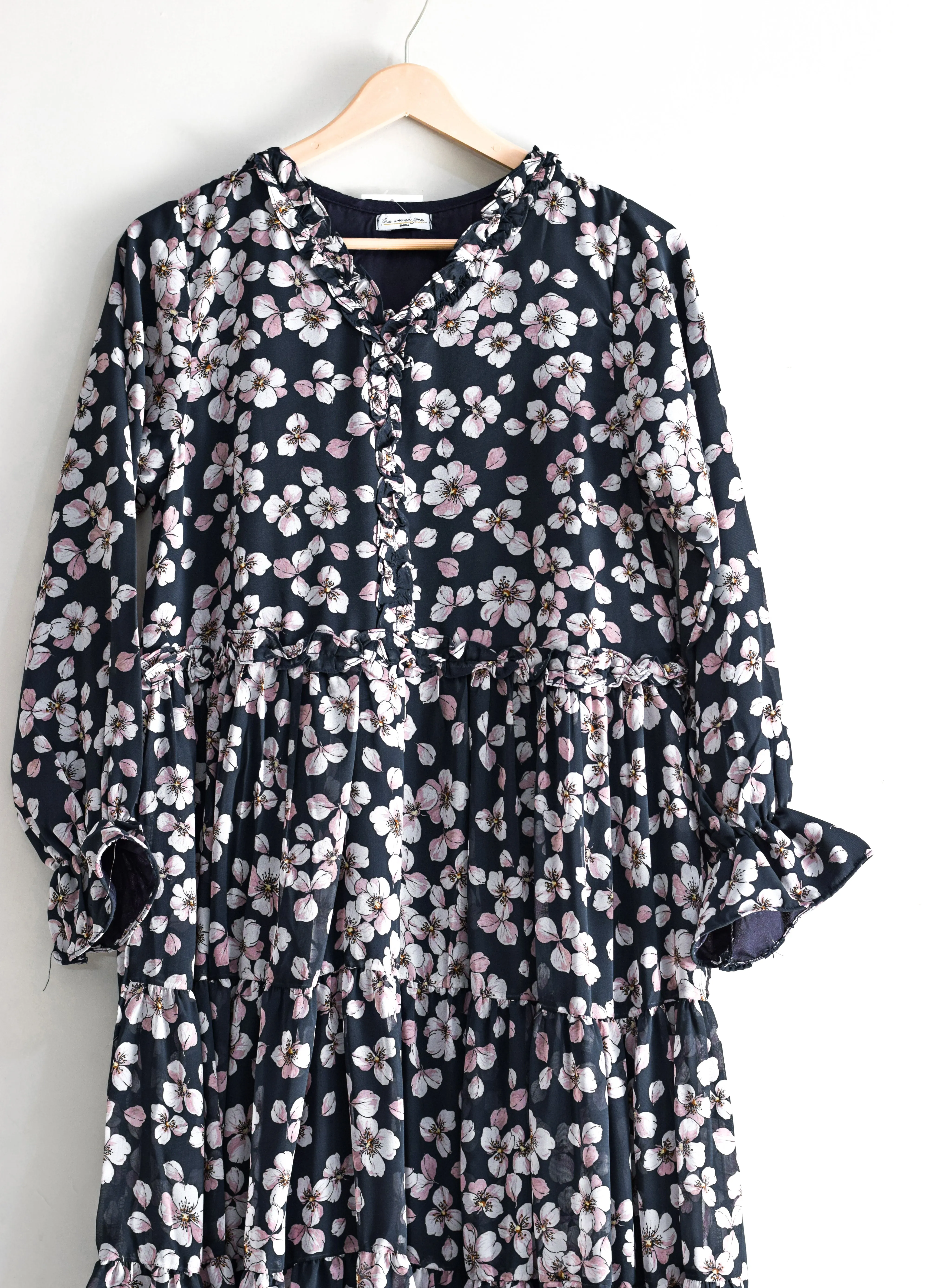 Floral Cascade Modest Dress