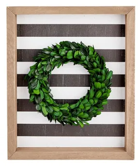 Framed Boxwood Wreath