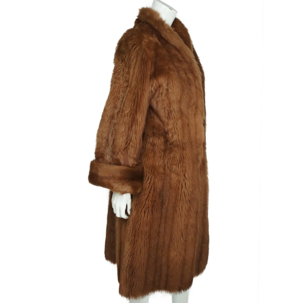 Glamorous 1950s Sheepskin Coat Tescan Admoir Fur Stephen Adler London Ladies M