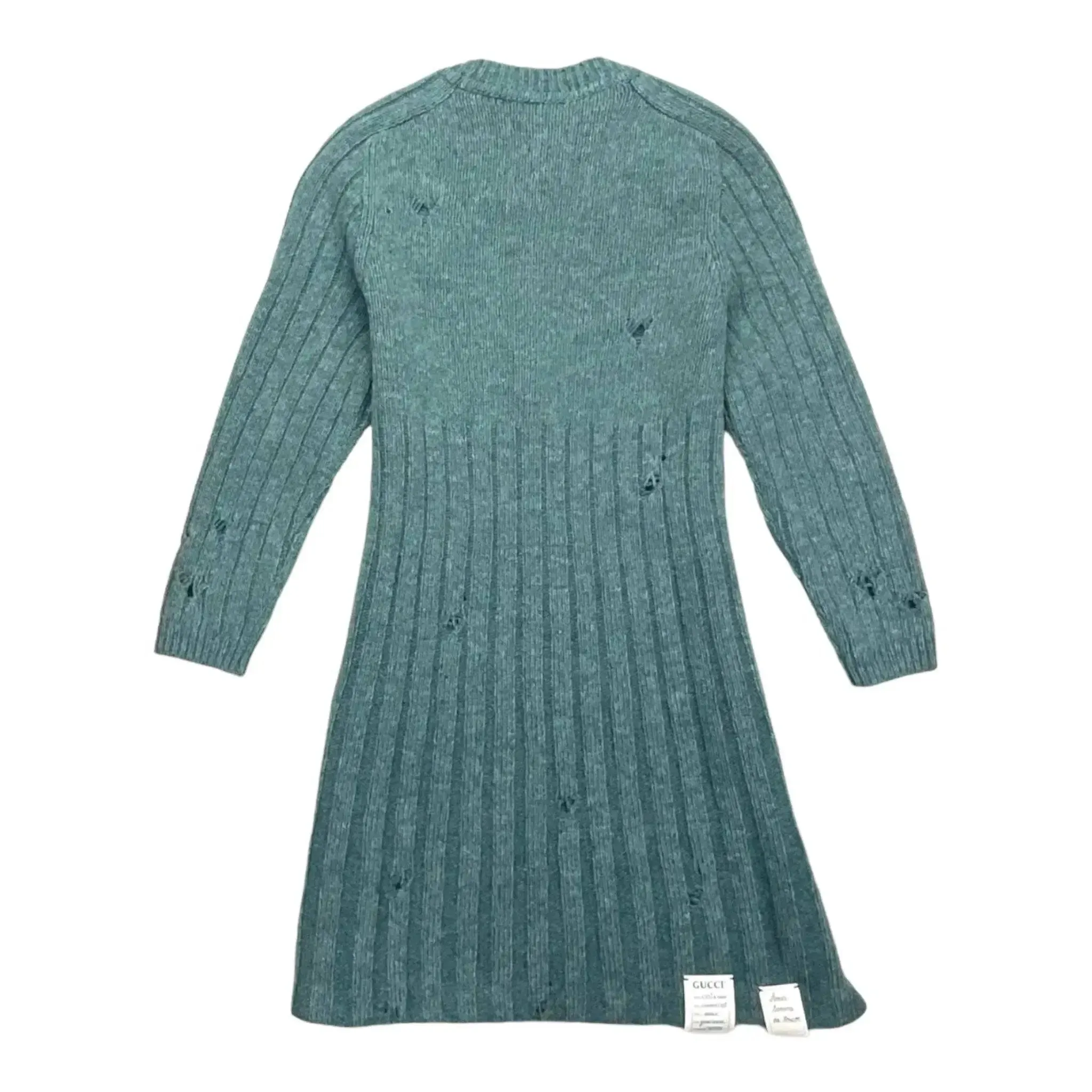 Gucci Distressed Wool Dress