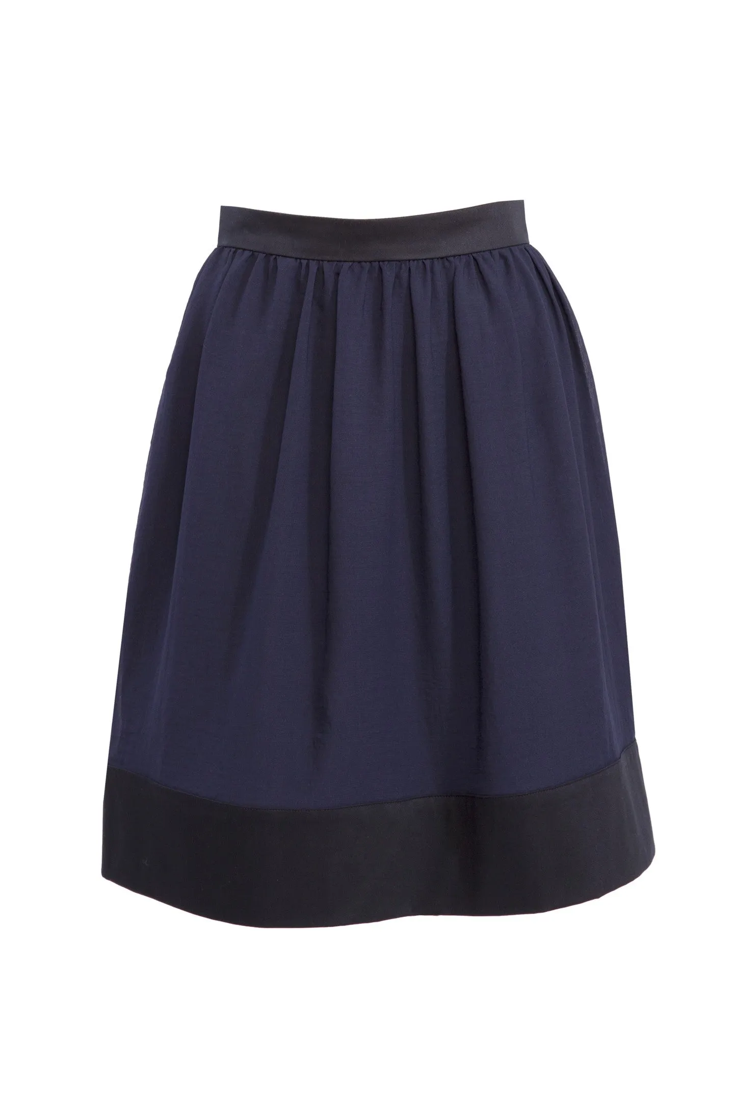 HELENIUM NAVY BLUE COTTON SKIRT