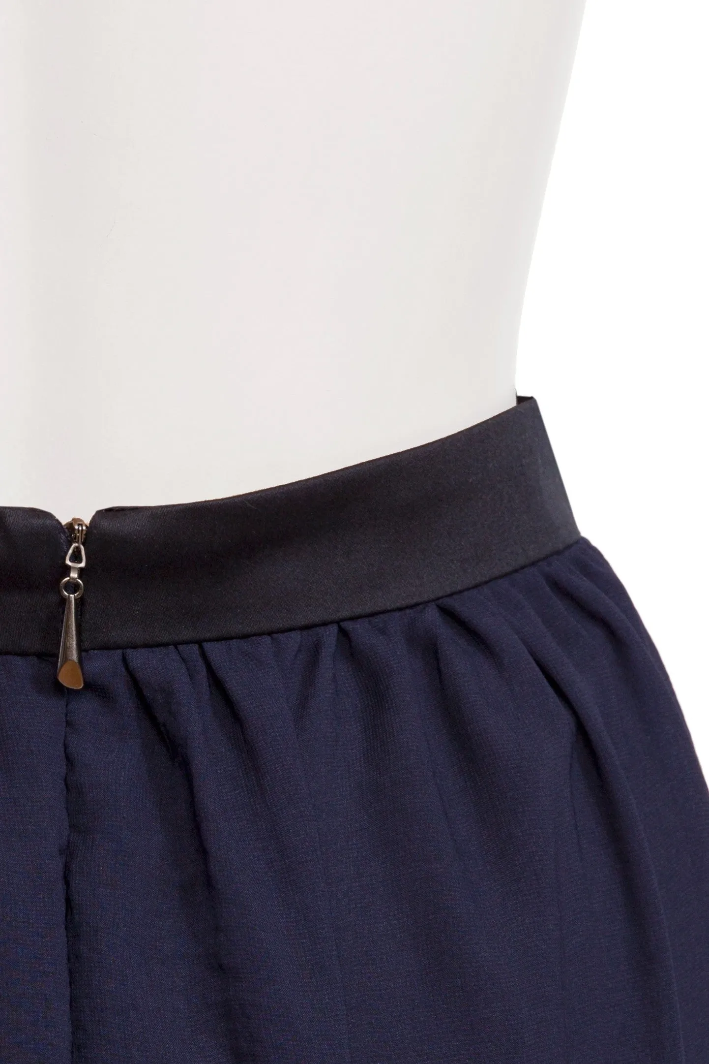 HELENIUM NAVY BLUE COTTON SKIRT