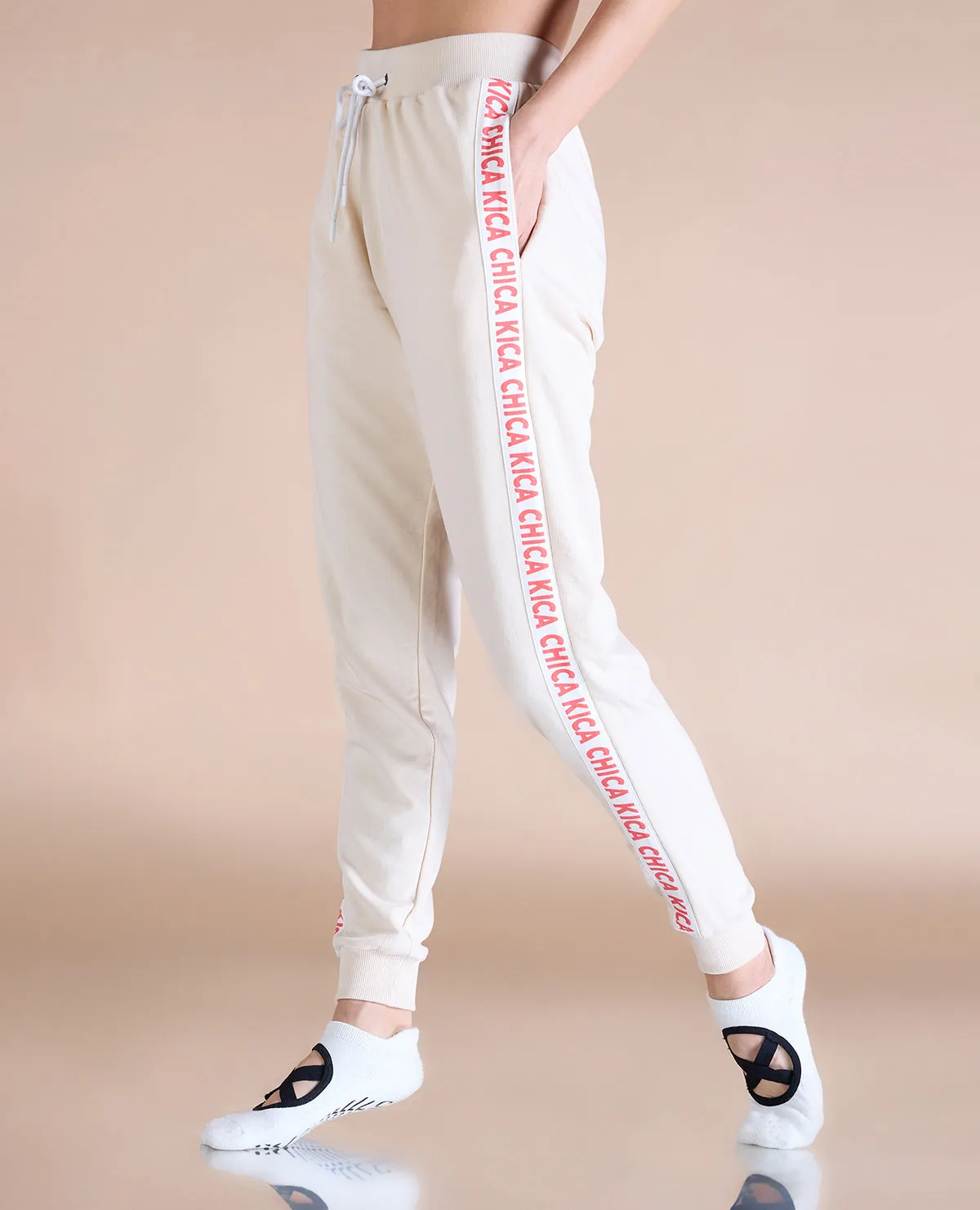 High Waisted Cotton Dance Joggers