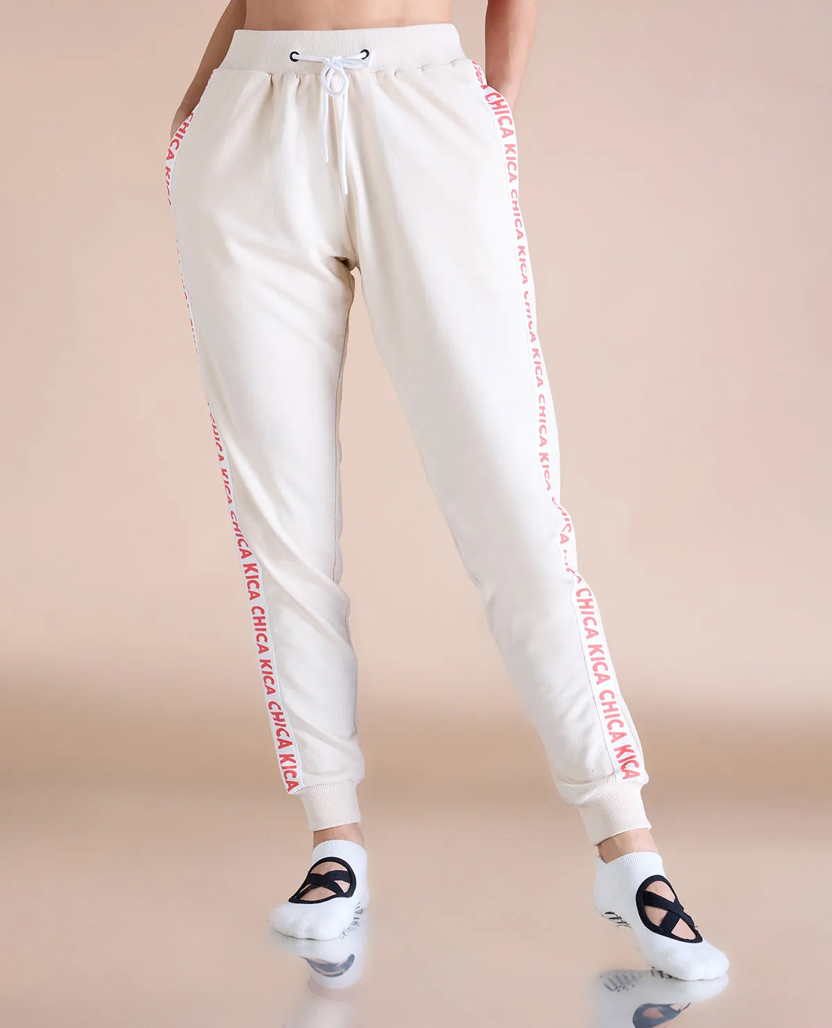 High Waisted Cotton Dance Joggers