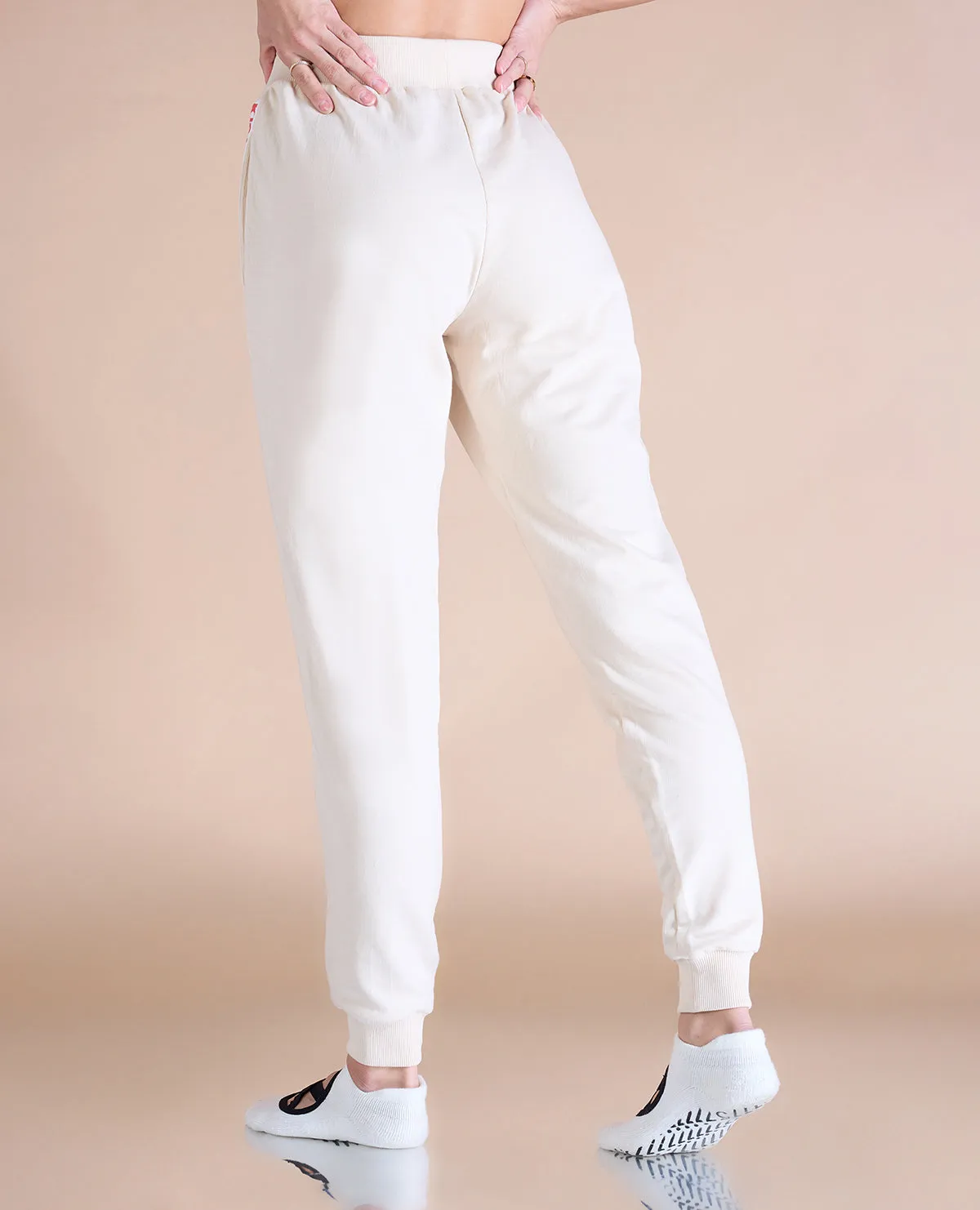 High Waisted Cotton Dance Joggers