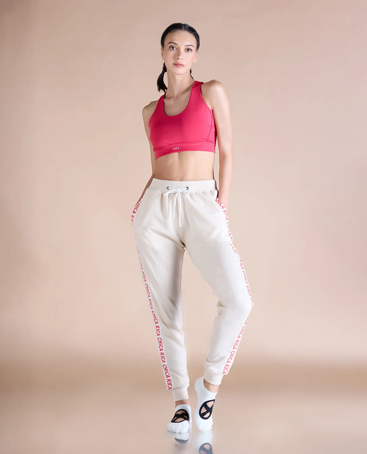 High Waisted Cotton Dance Joggers