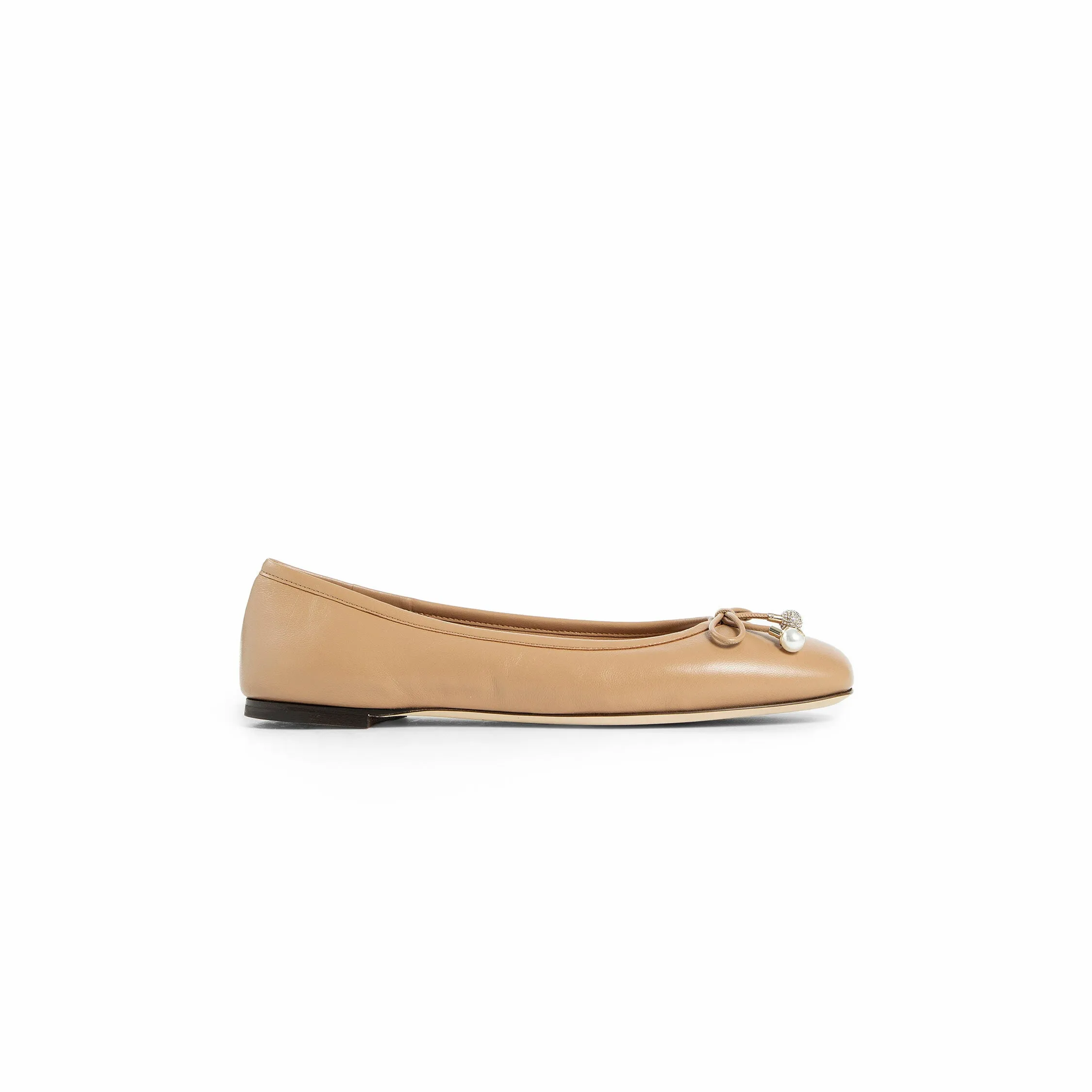 JIMMY CHOO WOMAN BEIGE FLATS