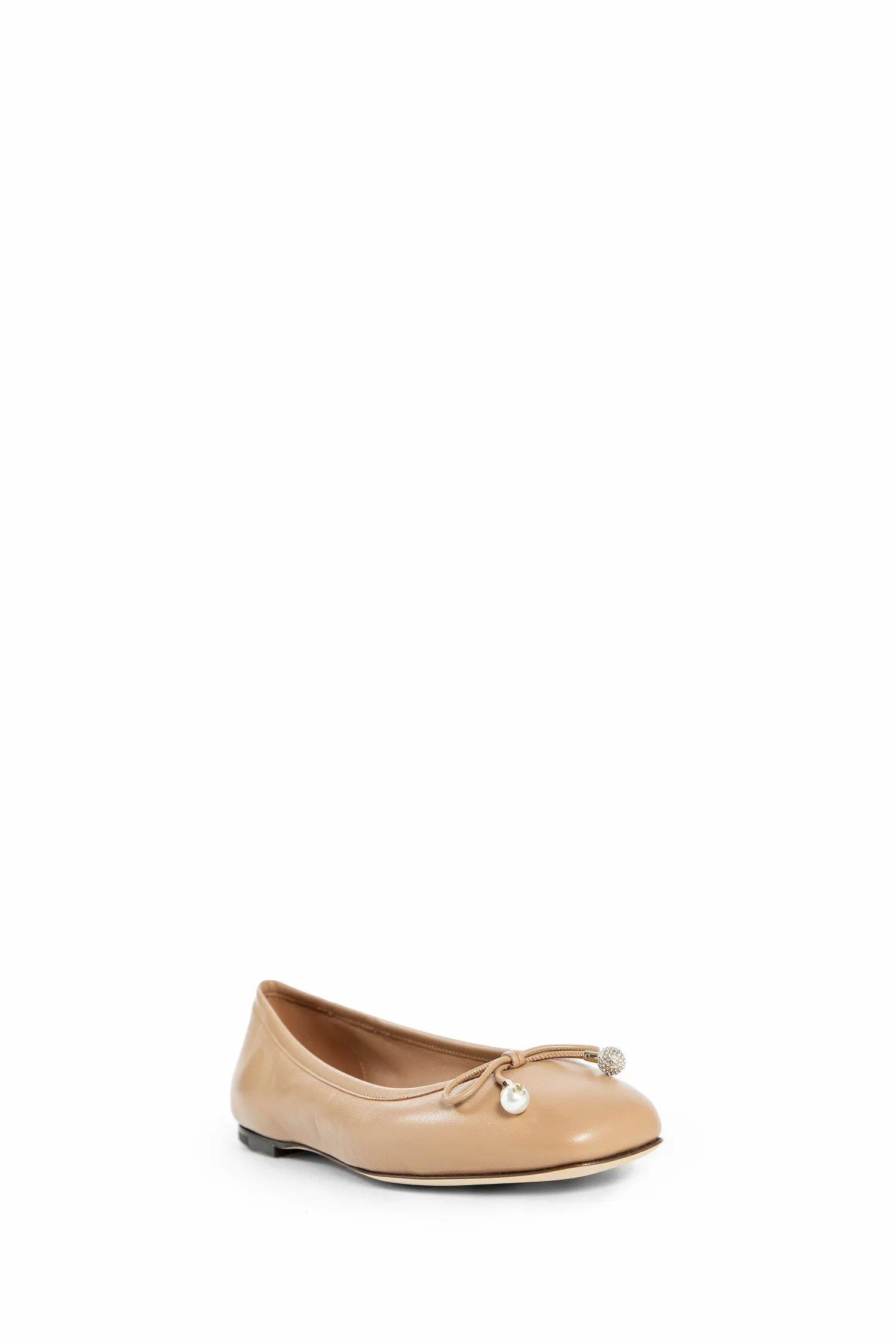 JIMMY CHOO WOMAN BEIGE FLATS