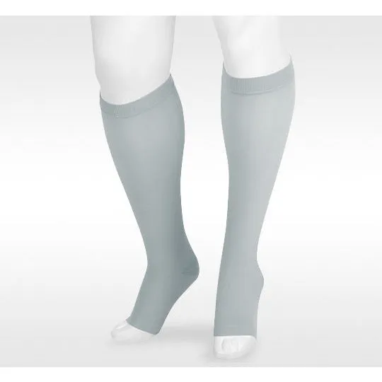 Juzo Dynamic Knee High 30-40 mmHg w/ 3.5 cm Silicone Band, Open Toe, Trend Colors