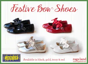 L'Amour Festive Bow Shoes