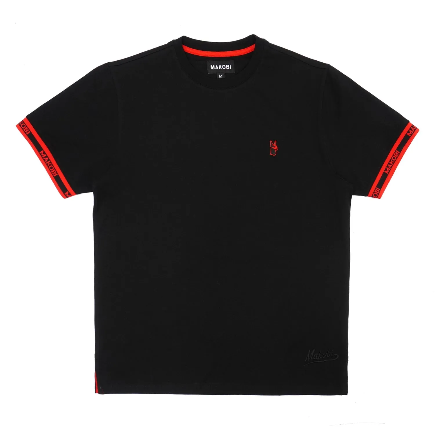 M274 Makobi Essential Spring Tee - Black/Red