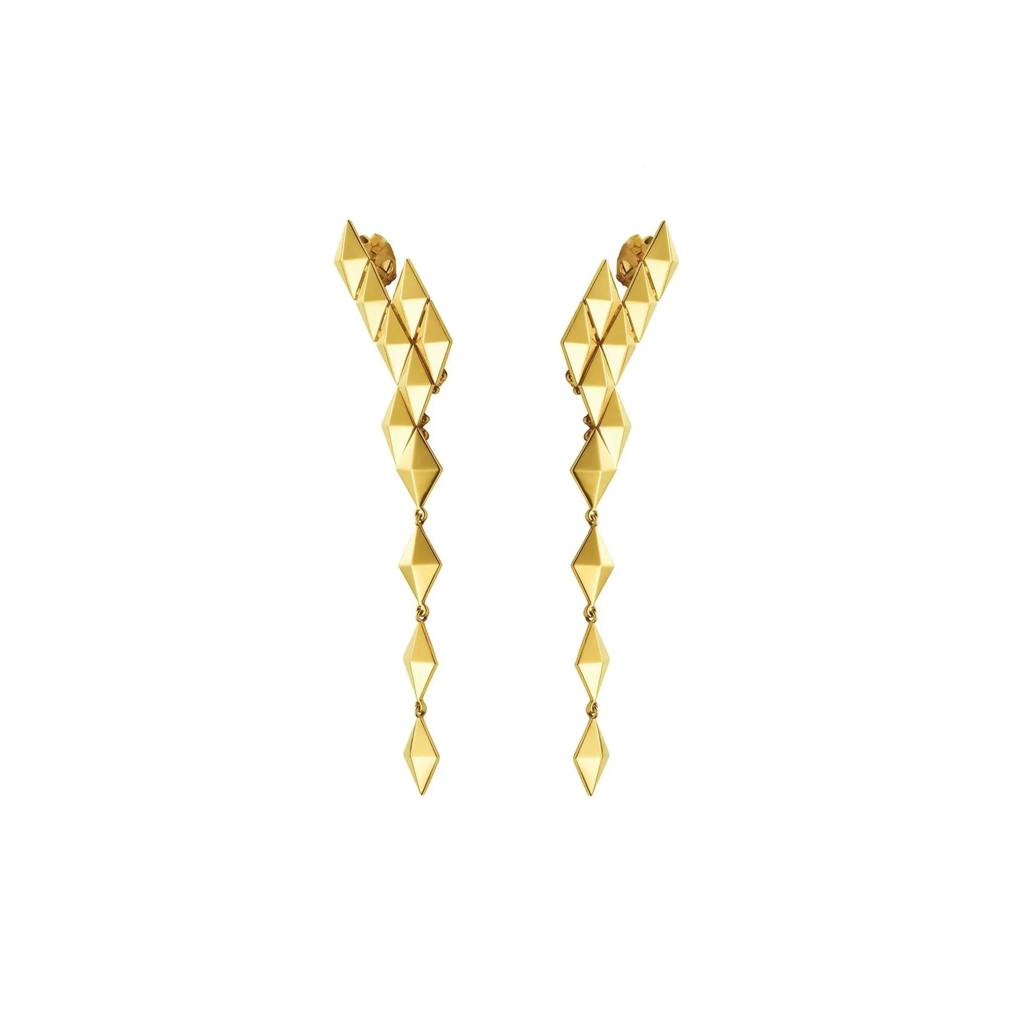 Medium Yellow Gold Python Ear Climbers