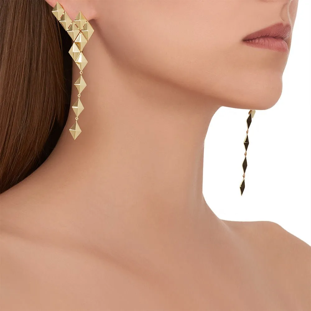 Medium Yellow Gold Python Ear Climbers