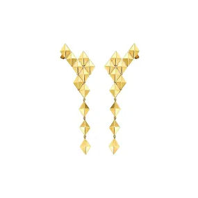 Medium Yellow Gold Python Ear Climbers